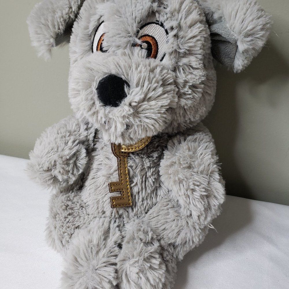 Disney Parks Disney Babies Gray Plush Dog with Key Stuffed Animal Puppy